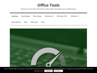 Office Tools - Windows 10, Excel, Word, PowerPoint, Outlook, Office 365 tippek, hasznos alkalmazások