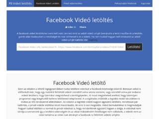 Részletek : Videó letöltés